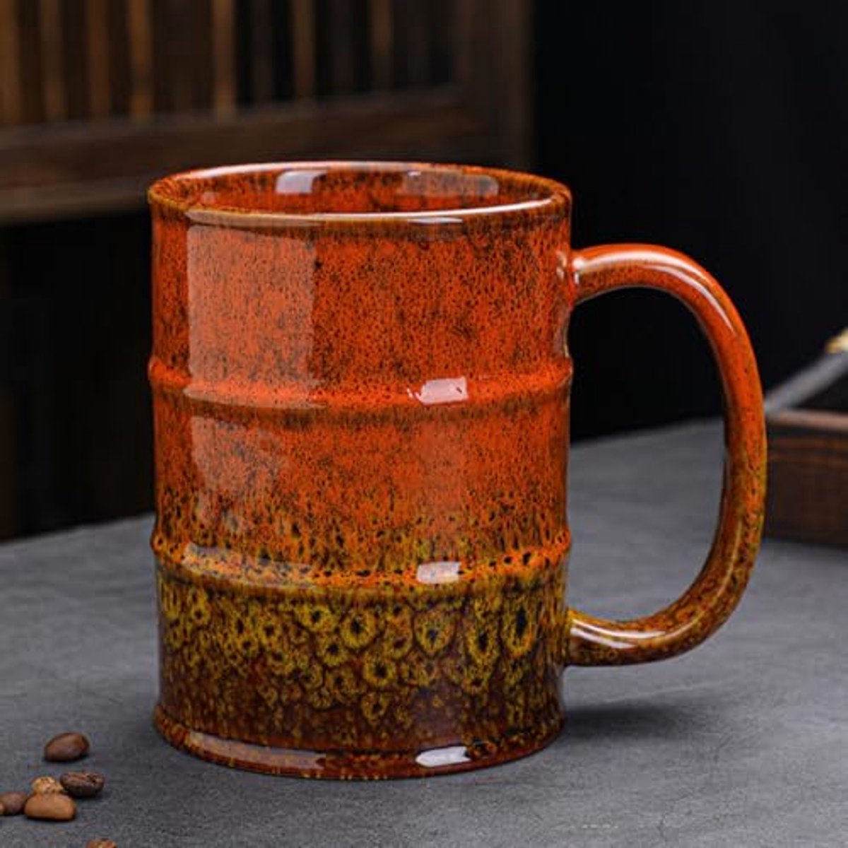 Extra grote keramische koffiemok - 600 ml, magnetron- en vaatwasmachinebestendig