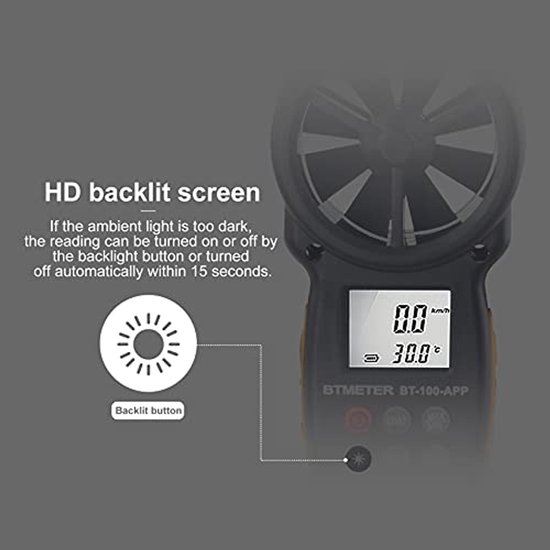 GM8902 Windmeter - Debiet / Luchtvolume metingen - Windmeter Datalogger export functie