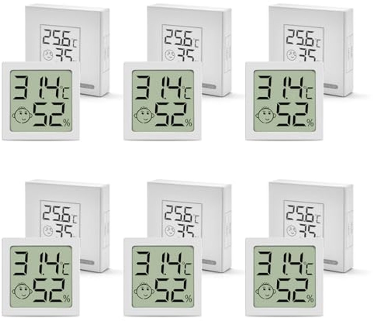 Digitale Thermometer en Hygrometer Set voor Binnen, Mini Luchtvochtigheidsmeter, Ruimte Thermometer voor Woonkamer, Kantoor, Babykamer, Broeikas (6 Stuks) — cadeau in Cadeau-ideeën - foto 7