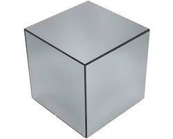 sweeek - Bijzettafel kubus spiegelglas 35cm - mirage