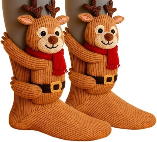 Kerstsokken Santa Groen (Kids) 🎄 Kerstsokken Kopen