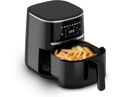 Compacte AirFryer 4.3 Liter met Digitale Touch Display, 1500 Watt en 8 Voorinstellingen