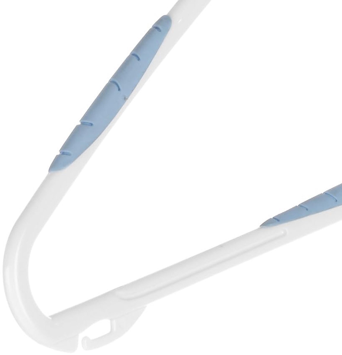 Kunststof Hangers met Rubber Grip - Set van 5, Blauw