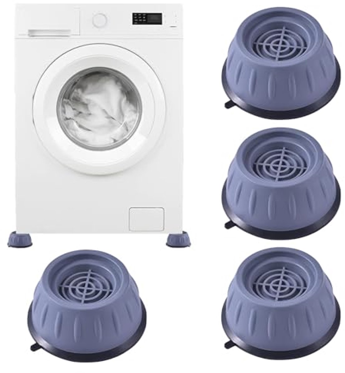 Anti-vibratievoeten voor Wasmachines en Meubels - 4 Stuks