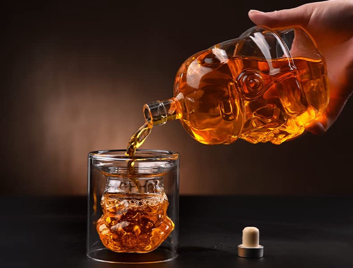 Whiskykaraf en whiskyset met 2 glazen - 750 ml - Perfecte cadeaus voor mannen