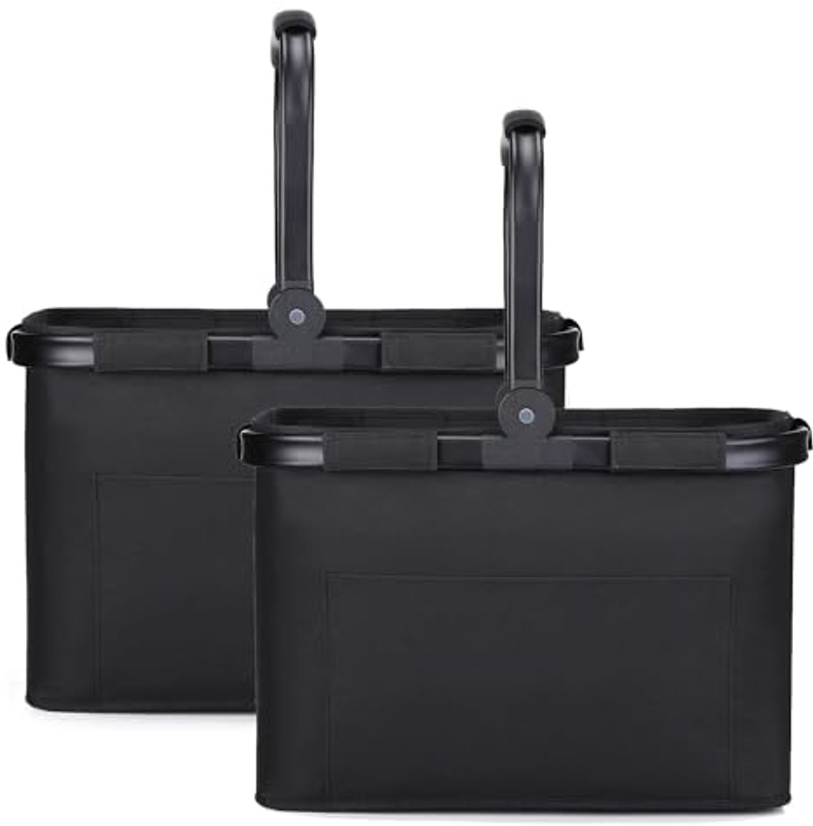 Opvouwbare Boodschappenmand - Set van 2 - Ideaal voor Winkelen en Picknicken