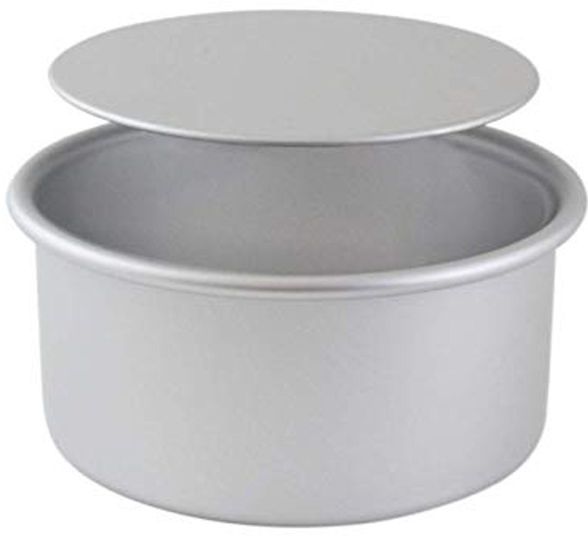 Geanodiseerde aluminium ronde taartvorm met losse basis