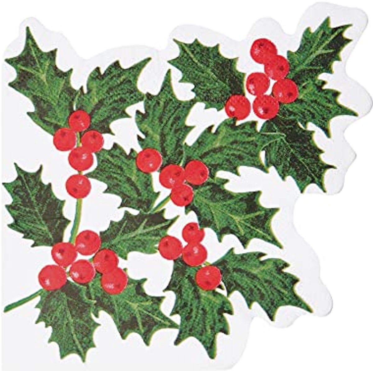 20 stuks Holly Leaf kerstservetten voor een feestelijke tafelsetting