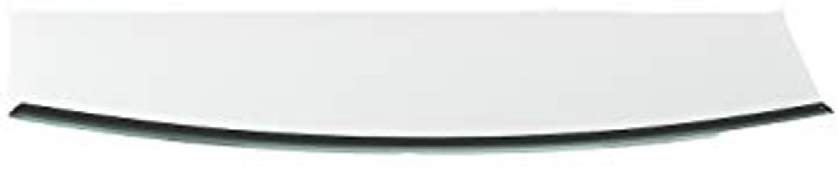 Glasplaat voor Open Haard - 6mm ESG Met Facetrand en Vonkbescherming