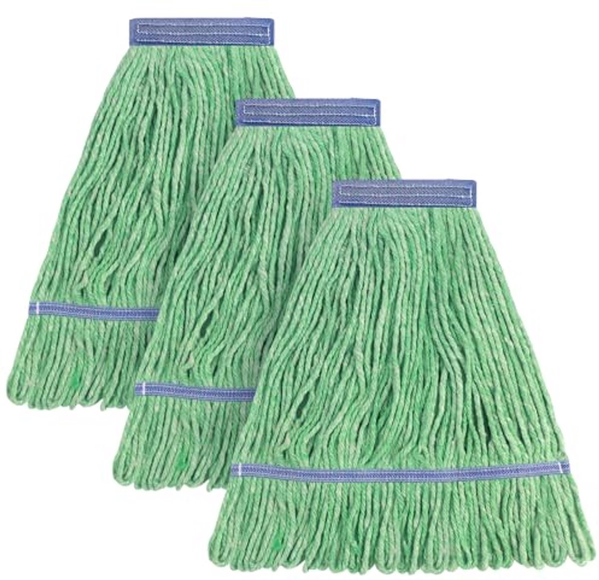 Zware Dweilmop Hoofd voor Vloerreiniging - Katoenen Lus Eind Dweilkop - 3 Packs