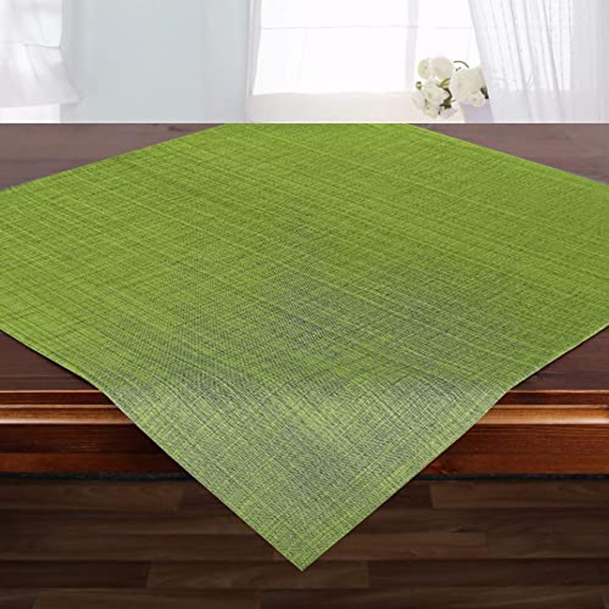 Tafelkleed 85 x 85 cm Groen - Vlekbestendig en Afwasbaar voor Binnen en Buiten
