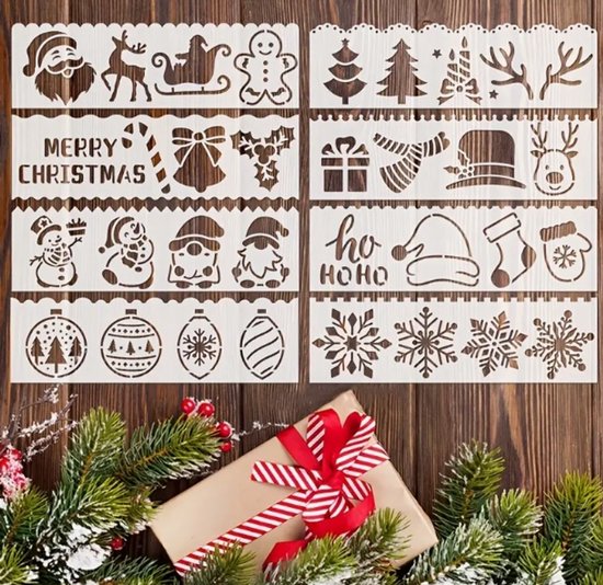 32 Modèles de Noël réutilisables pour créer vos propres cartes de Noël