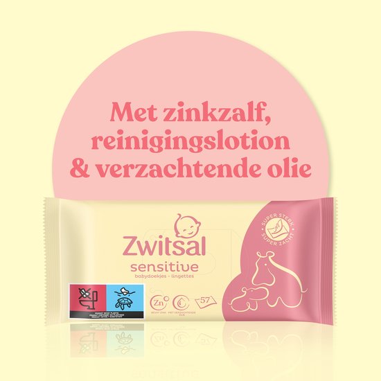 Zwitsal - Billendoekjes - Sensitive - 1368 doekjes (24x57) - Voordeelverpakking