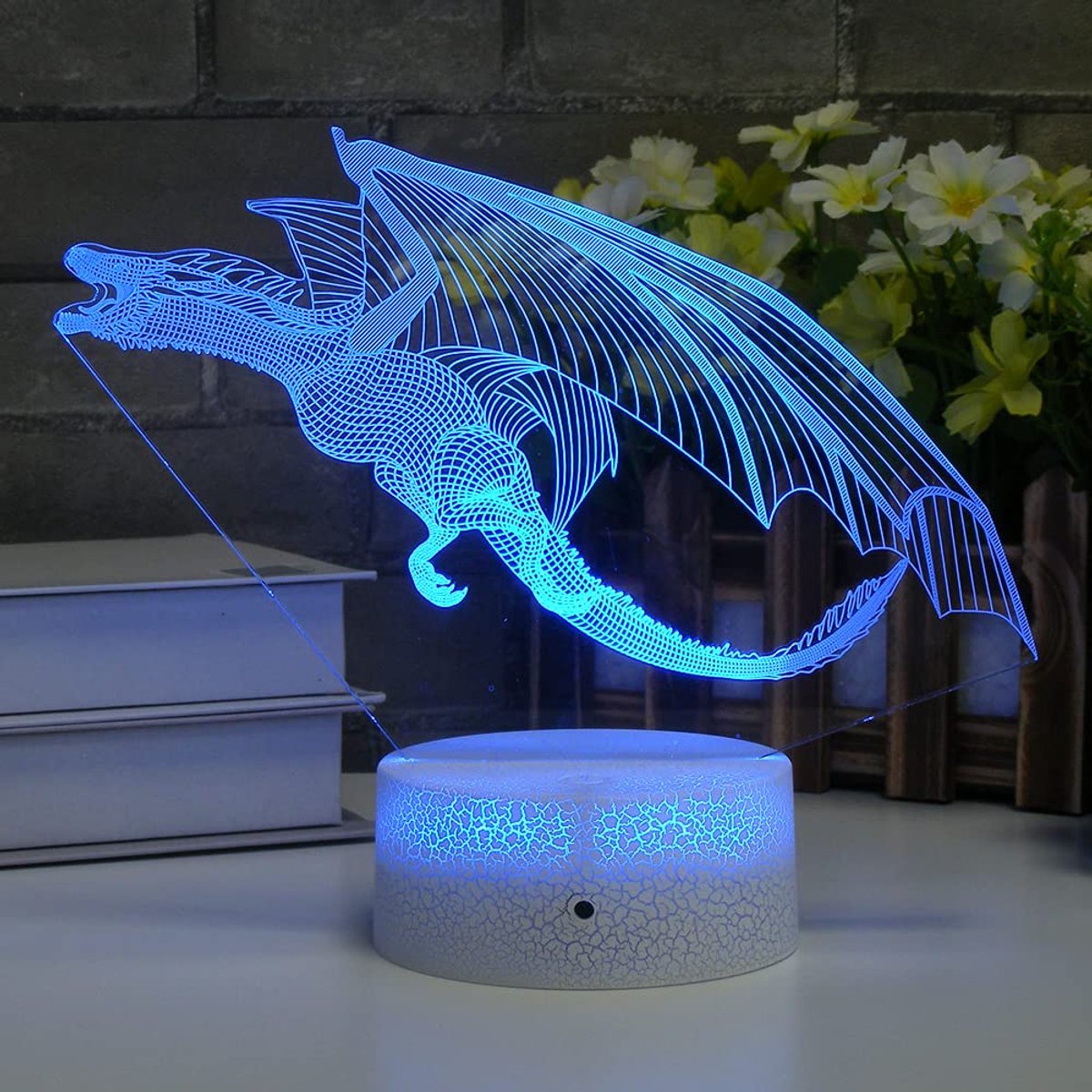 Daity Draakvormige LED-verlichting voor kinderen nachtlampje - 16 kleuren met afstandsbediening - drakenspeelgoed - geschikt als verjaardagscadeau voor kinderen - kerstcadeau voor jongens en meisjes