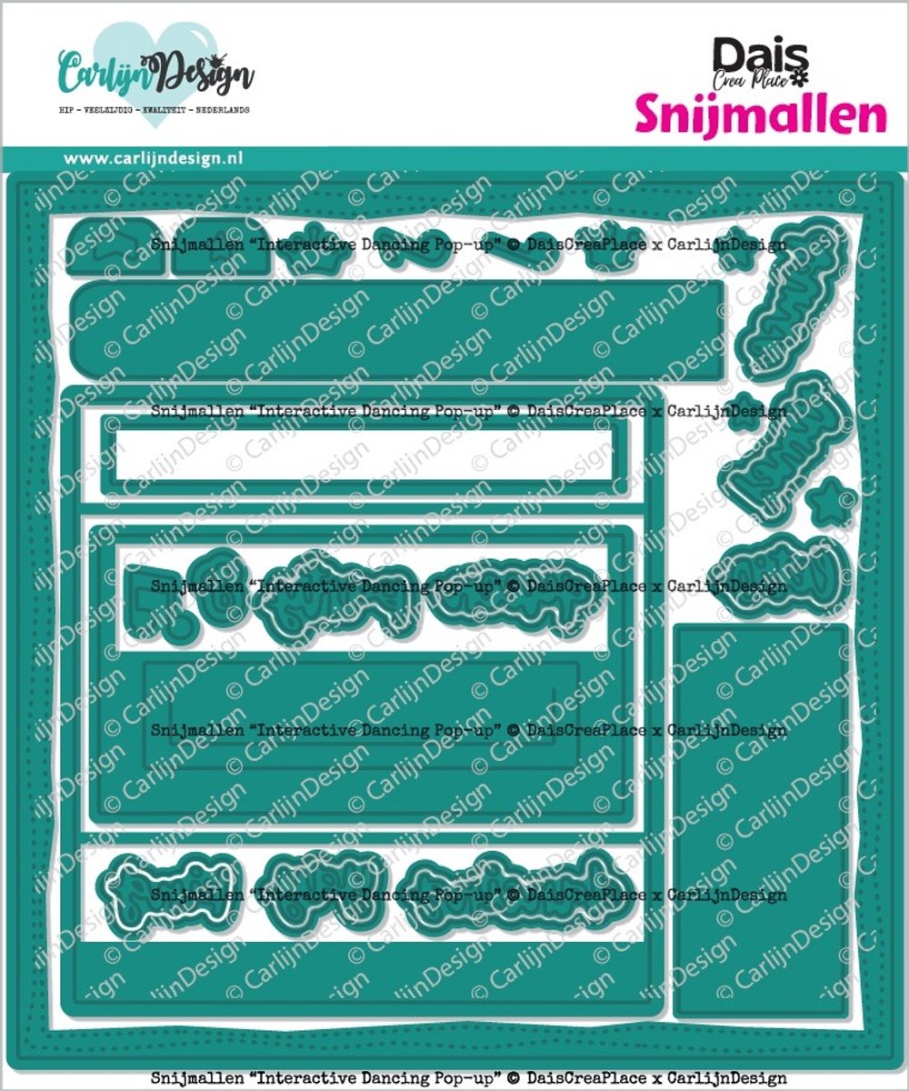 Snijmallen Interactieve dancing pop-up