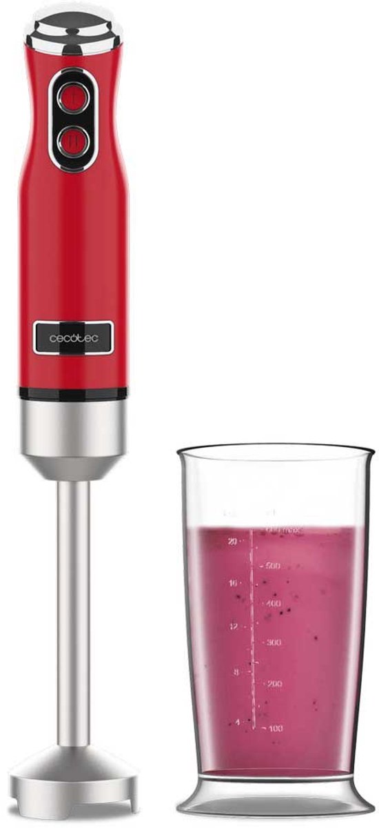 Cecotec Retro Staafmixer 1200 W Rood van Cecotec — afbeelding 2