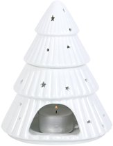 Wax brander kerstboom - wit