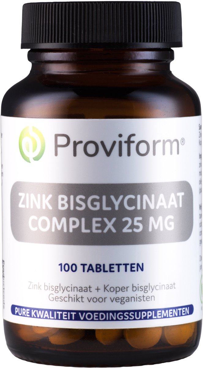 Proviform Zink bisglycinaat 25mg complex 100 Tabletten