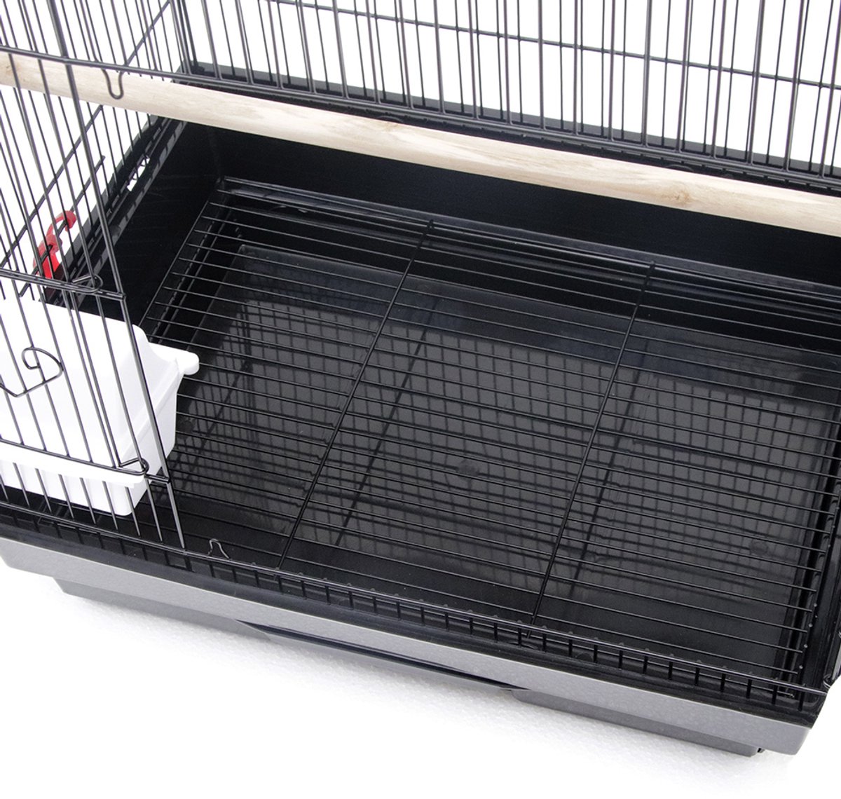 PIPIPOXER-Vogelkooi met trolley en 360° wielen - 46x35,5x158,5cm thumbnail 2