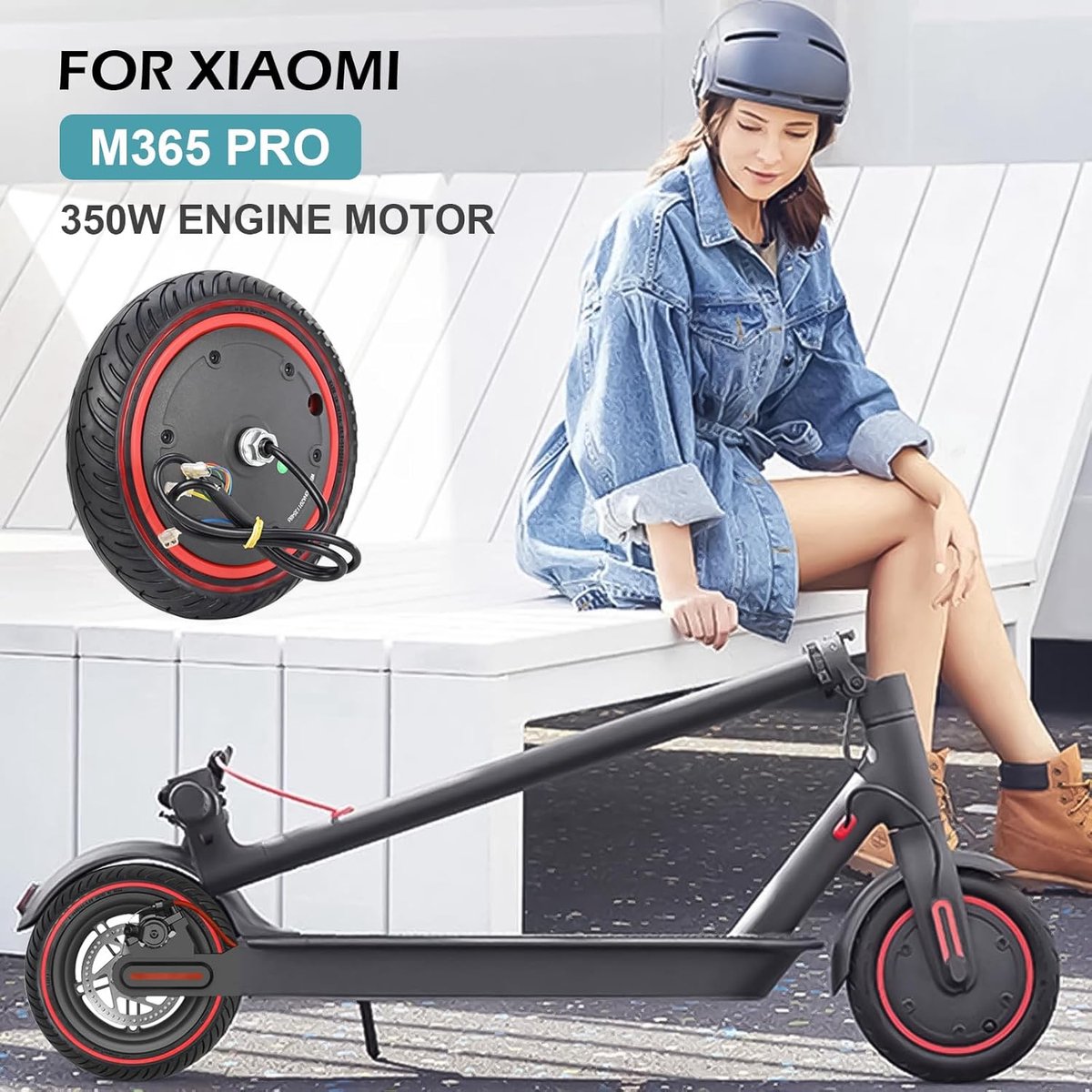 8.5 Inch Solid Rubber Tire - Scooter - Xiaomi Pro 2 - M365 Pro 1S - Elektrische Scooter - 8.5 Inch Solid Tyres