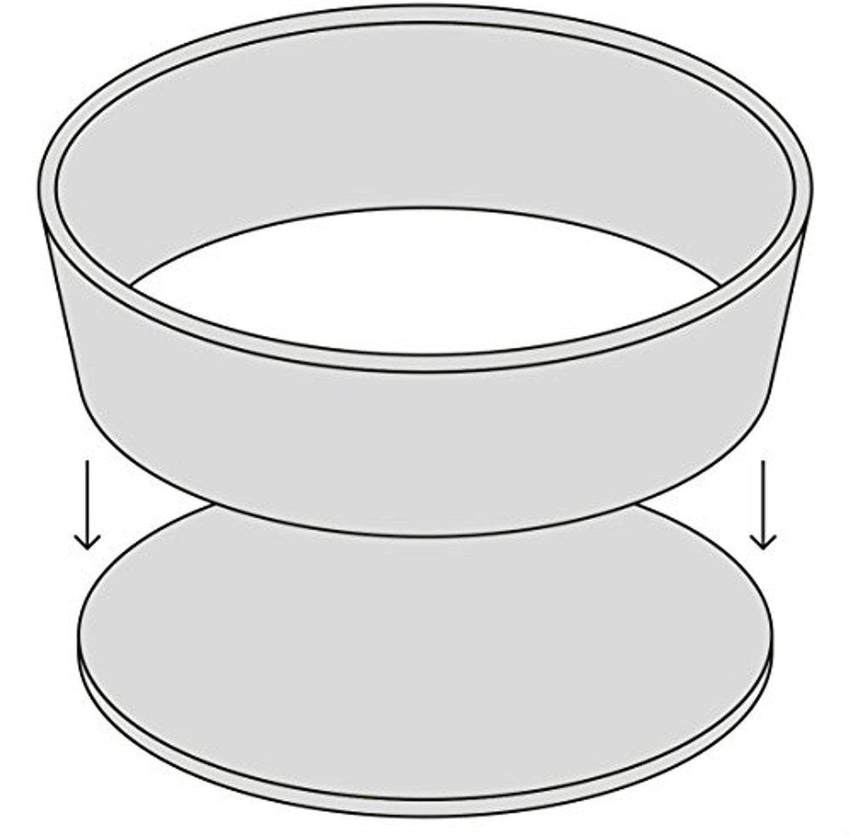 Diepe Bakvorm Ø 23 cm met Antiaanbaklaag - Perfect voor Taart en Quiche