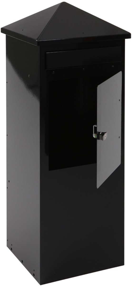 V-Part - Staande vierkante brievenbus - Galvanized steel Powder Coated - zwart - Brievenbus