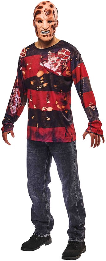 RUBIES FRANCE - Freddy Kruegger Top en Masker Kit voor Volwassenen - Medium