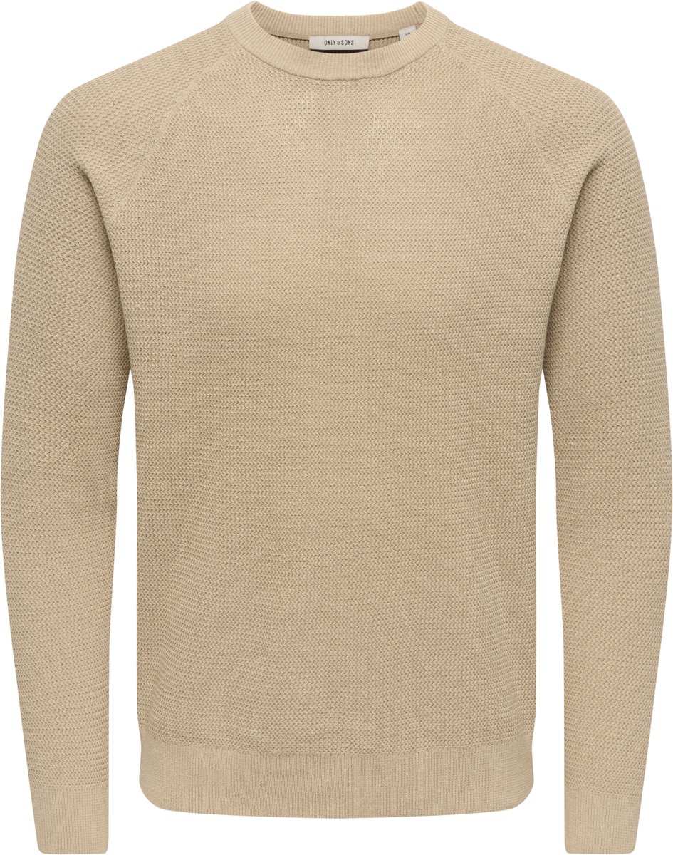 Only & Sons Trui Onshay Reg Ls Structure Crew Knit L 22035132 Chinchilla Mannen Maat - L