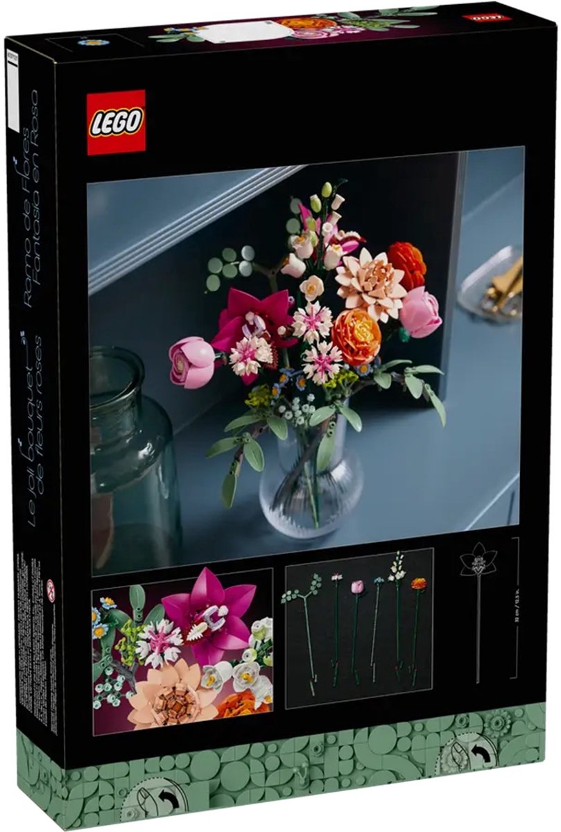 LEGO Botanicals Roze boeket - Bloemen Decoratie - 10342 — afbeelding 13