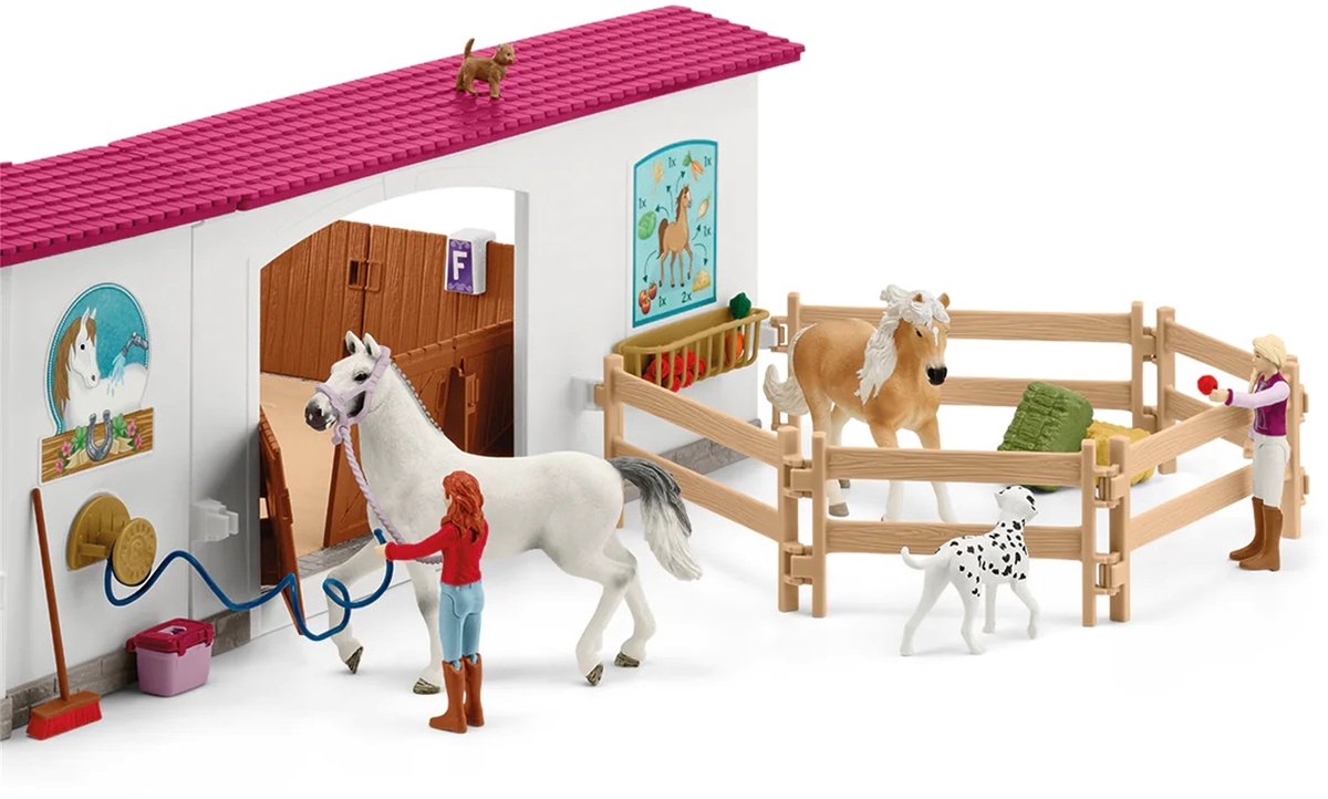 schleich HORSE CLUB Rijhal Peppertree - Paardentraining - Paardenspeelgoed - 42639 — afbeelding 3