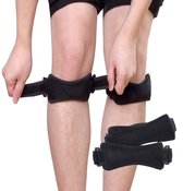 Lot De 2 Genouillères Rotuliennes Réglables – Avec Protection Silicone, Pour Ménisque Et Arthrose – Sport Et Quotidien