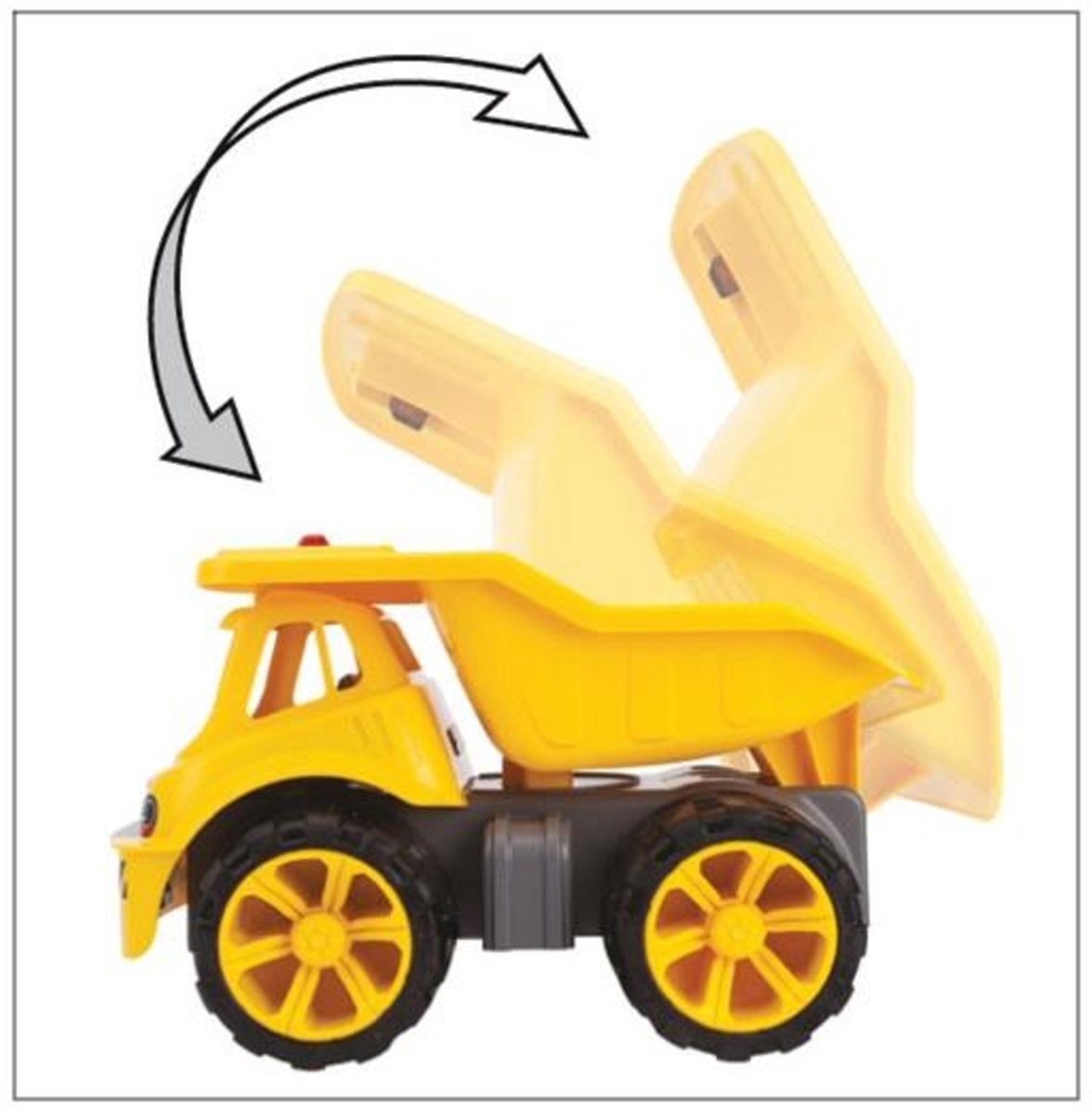 BIG Power Worker Maxi Truck - Speelgoedvoertuig - Kiepwagen - Geel
