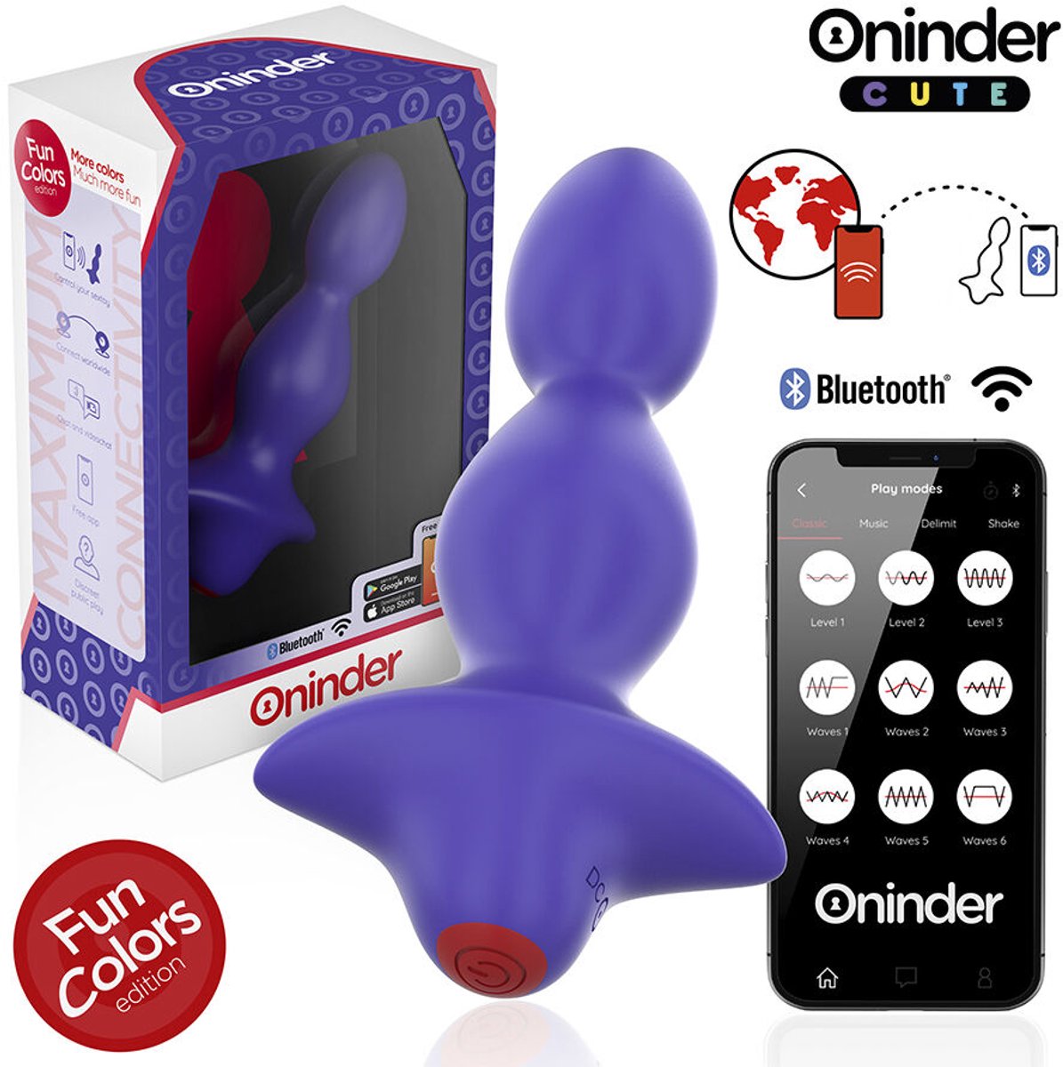 ONINDER CUTE - LOVE BUTT VIBRATING ANAAL PLUG DILATOR - GRATIS WERELDWIJDE APP | VIBRATOR | ANAAL PLUG VIBRATOR | ANAAL DILATOR | VIBRATING BUTTPLUG | SEKSSPEELTJES