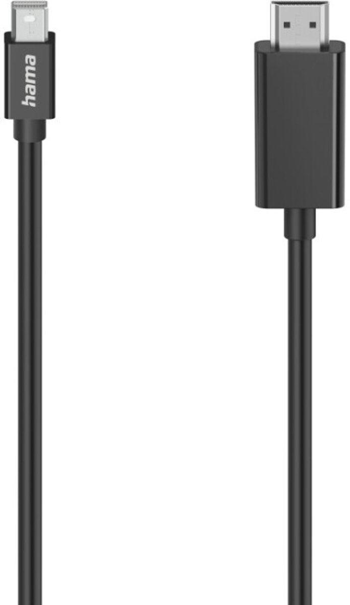HAMA 1.5M 4K MINI DISPLAYPORT MALE TO HDMI MALE