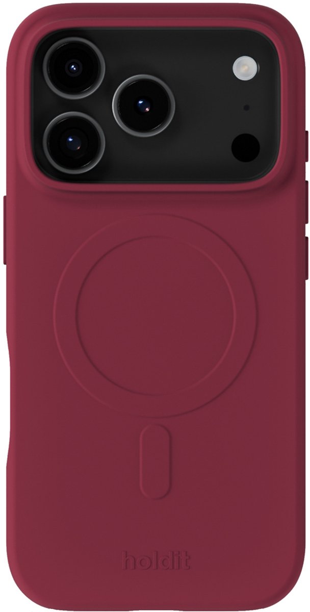 Holdit Soft geschikt voor MagSafe Case geschikt voor iPhone 17 Pro Max - Red Velvet