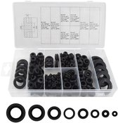Rubberen Doorvoertule - 180 Stuks - Zwart - 7/8", 5/8", 1", 7/16", 1/4", 3/8", 5/16", 1/2" - Rubberen doorvoer - Voor draad, elektrische installatie, kabelbescherming - Ronde rubberen stop