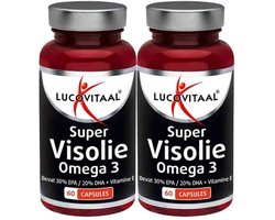 Lucovitaal Lucovitaal Super Visolie Omega 3 - 2 x 60 capsules - 60 stuks