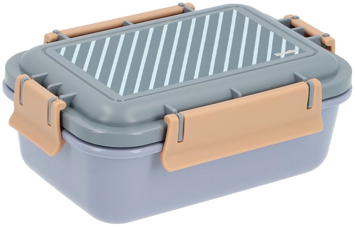Tutete Bento Lunchbox Strepen Blauw