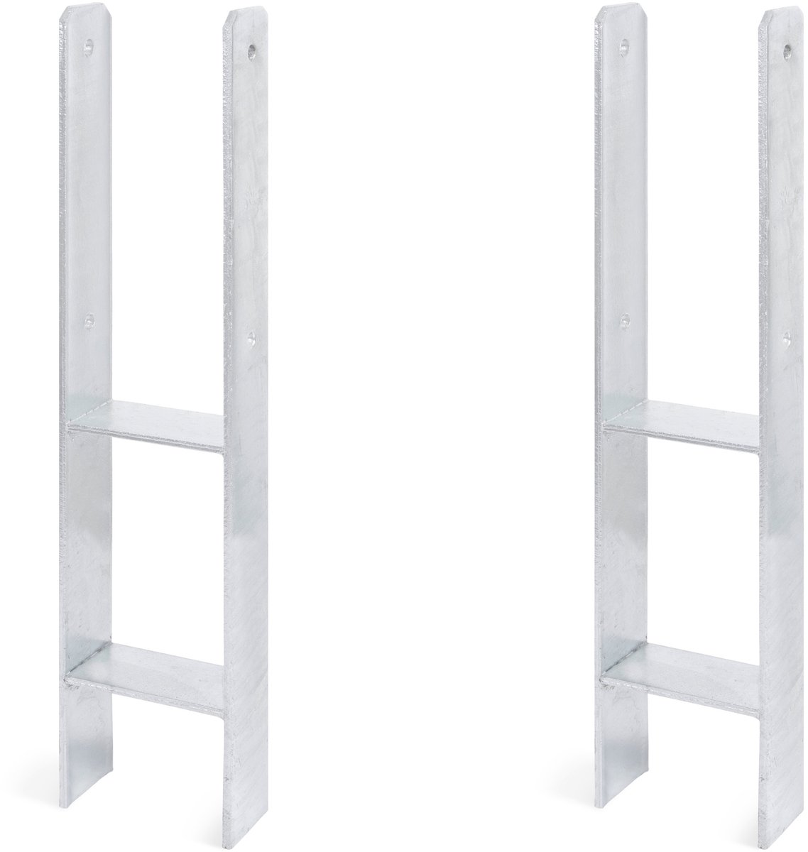 Alberts 2 x H-paaldrager, 111x600 mm, materiaaldikte 6 mm, diepte 60 mm, thermisch verzinkt