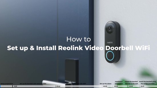 Reolink Videodeurbel WiFi Bedrade Voor Buiten - 2K 5MP - 4:3 Breedbeeld - Dual-band wifi - Lokale Opslag - Tweewegaudio - Slimme Detectie-1 Stuk