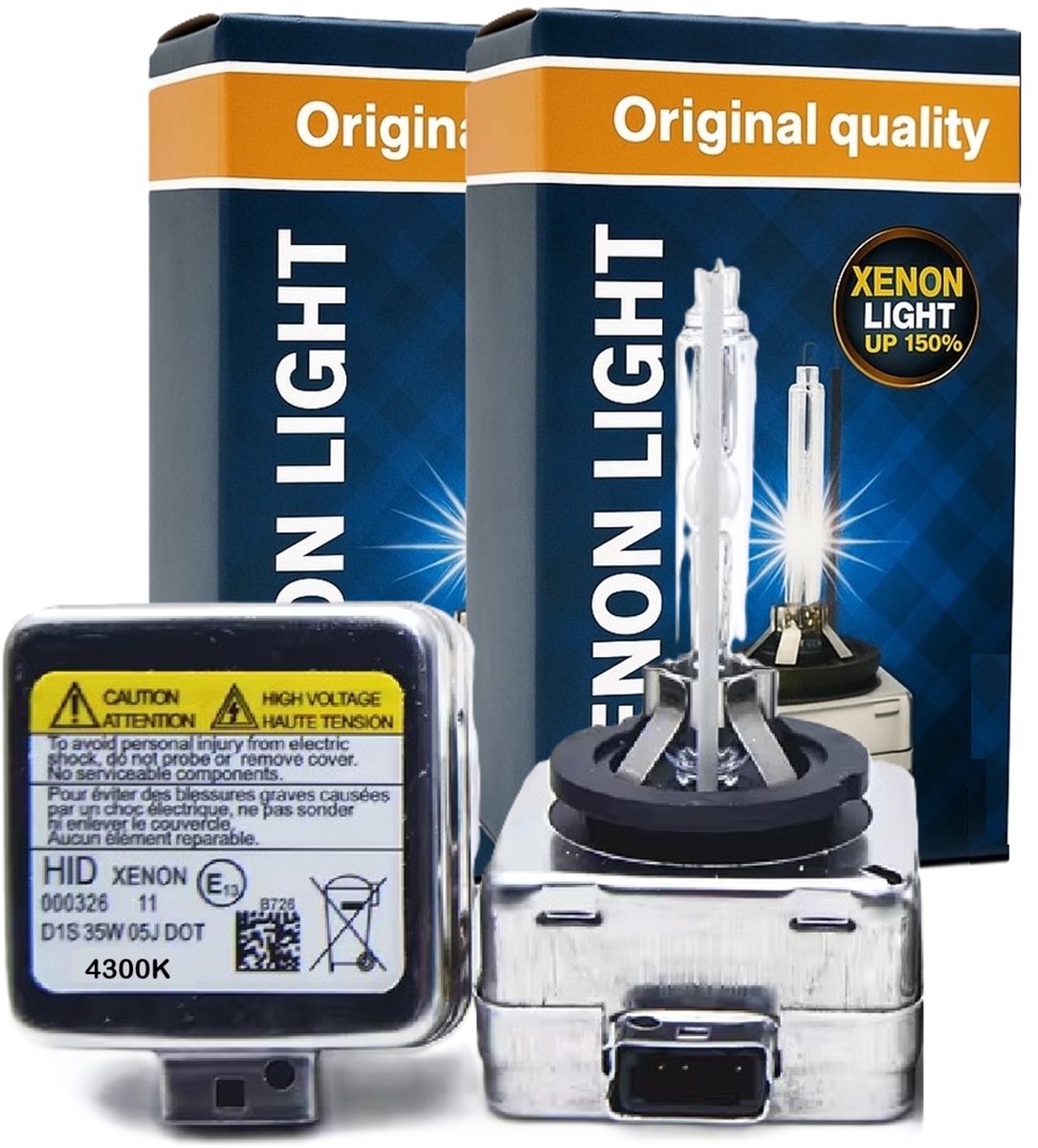 Premium Xenonlampen D1S 35W – OEM 4300K – Set van 2 Stuks – Perfecte Vervanging voor BMW, Audi, Mercedes & meer