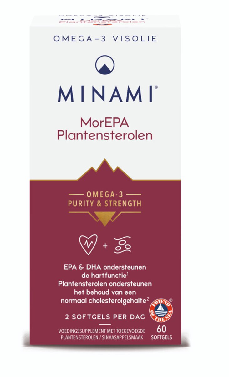 Minami - MorEPA Plantsterolen - 2 x 60 softgels - Voordeelverpakking