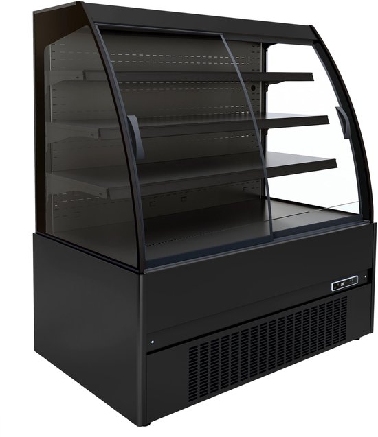 Combisteel Wandkoeling - Noah - Zwart - +2°C/+8°C - Geforceerd - Schuifdeuren - 1310x665x1500mm