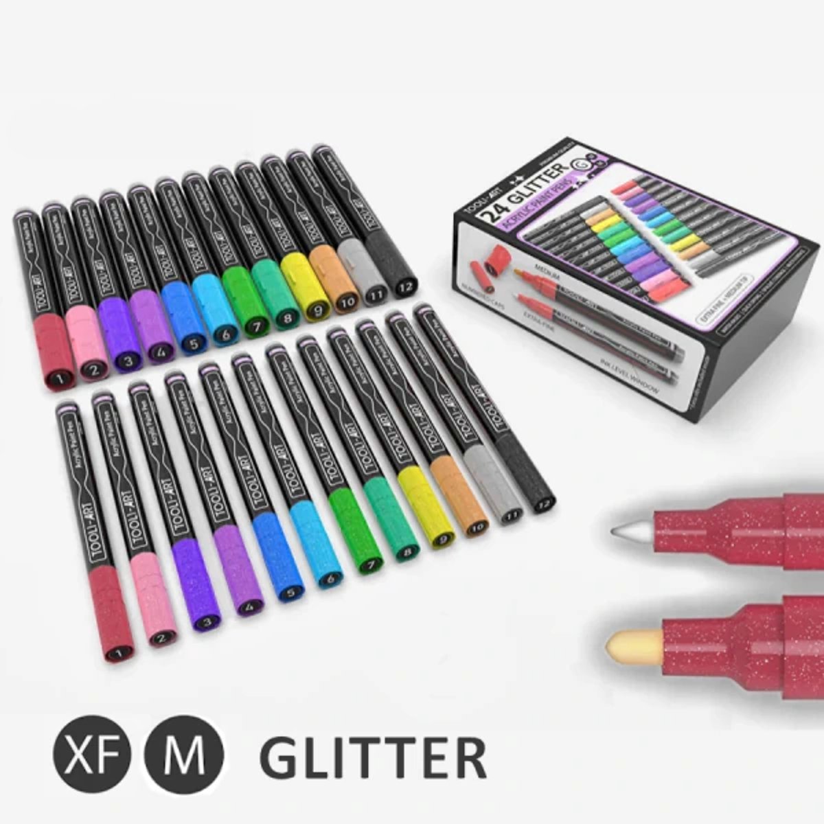 Tooli Art Marker set Glitter Double