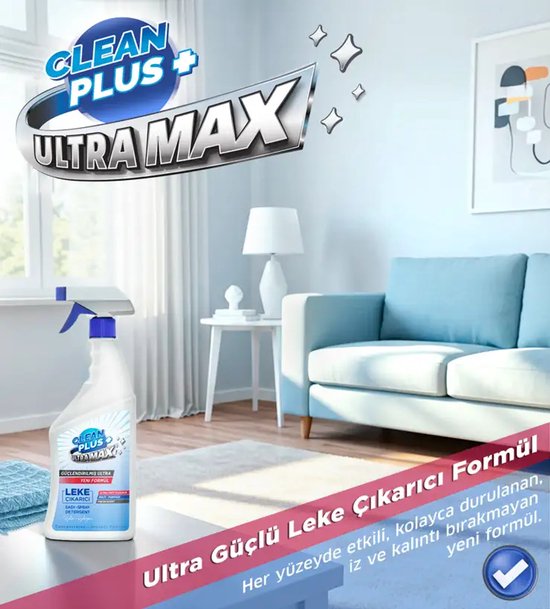 OZDEN OZDOGAN Clean Plus+ Détachant Multifonctionnel Ultra Puissant, Nettoyant Tout Usage 750 ml