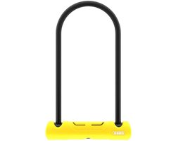 ABUS Beugelslot - Gehard Staal - Dubbele Vergrendeling - Geel - Inclusief Houder