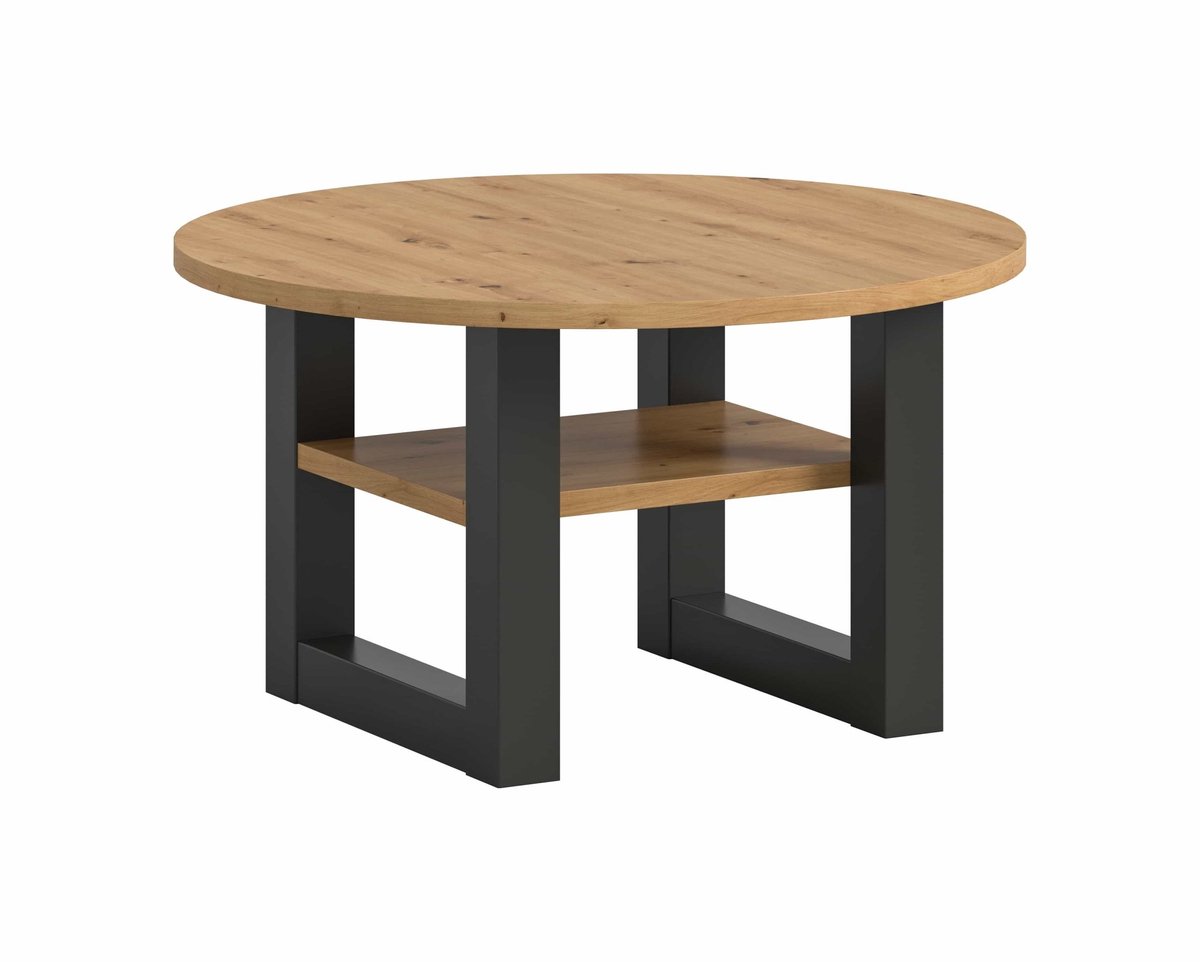 Furnilux Seattle salontafel rond Artisan NB grijs NB - 75x75x42cm
