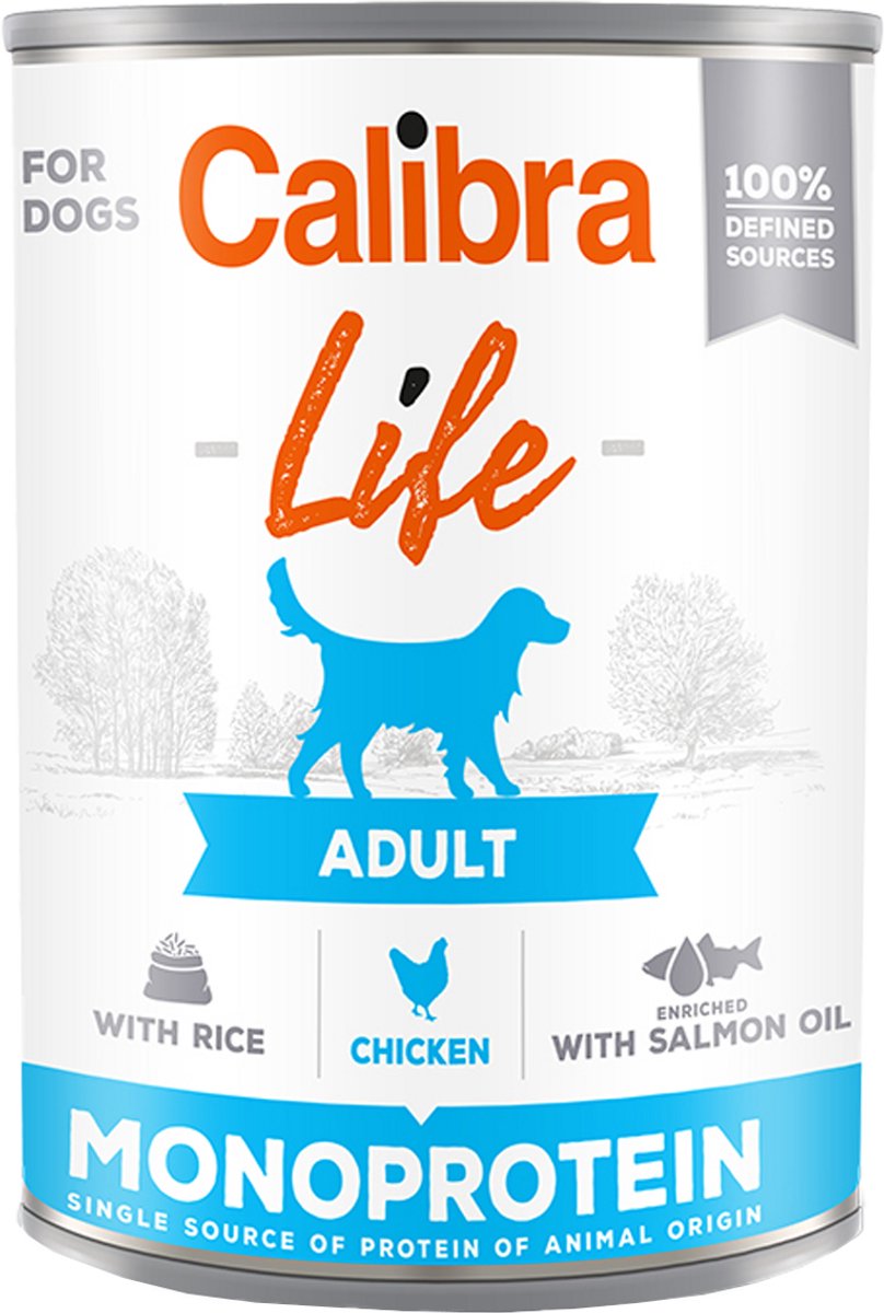 Calibra Calibra Dog Life Adult Natvoer - Kip - 6 x 400 g