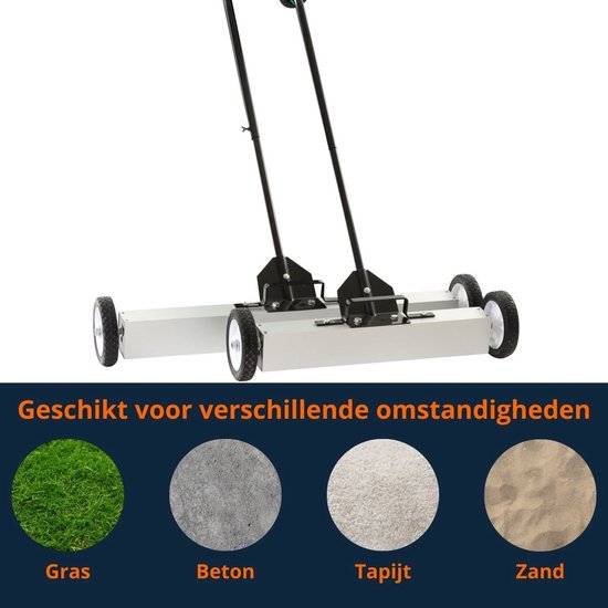 Magnetar Magneetbezem - Magnetische veegmachine - Metalen opvegen - RVS - Binnen en Buiten van Magnetar — afbeelding 5
