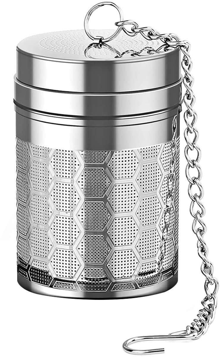 Theezeefjes RVS 1 Stuks – Fijnmazige Thee Infuser voor Losse Thee, Kruiden en Specerijen – Herbruikbare Theefilter Set